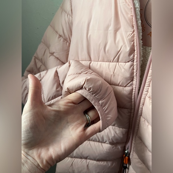 New SAVE THE DUCK Girls' Cory Hooded Jacket in Pink Size 14 - Picture 6 of 8